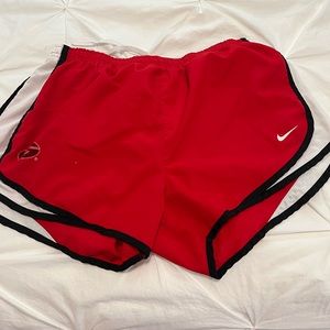 Nike shorts, red, size M